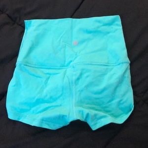 Teal lululemon shorts